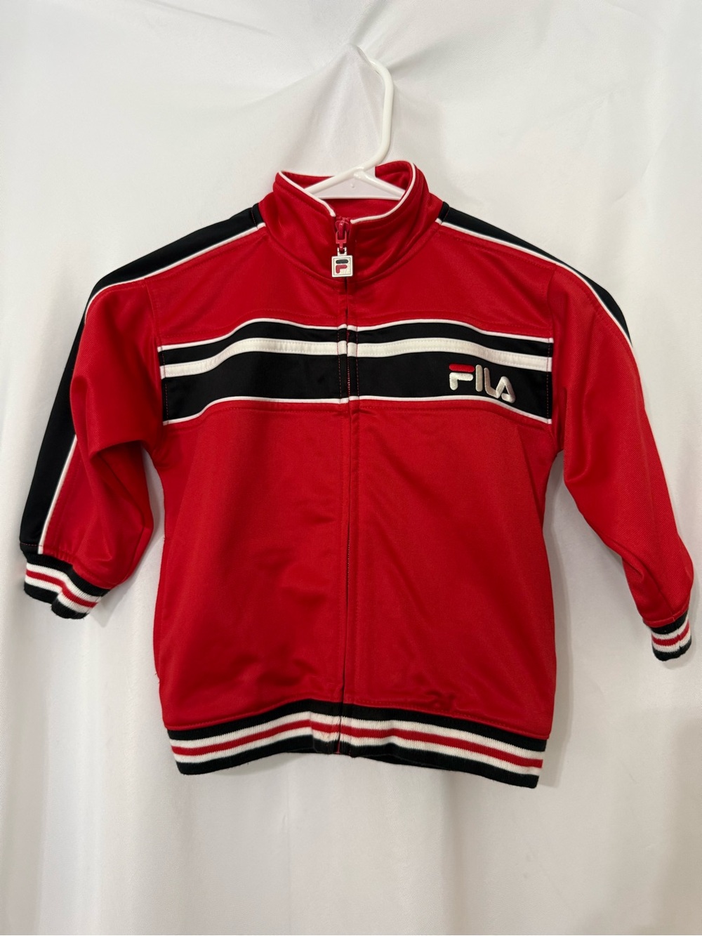 Fila Toddler Track Jacket Red Full Zip Athletic Jacket 3T